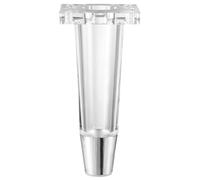 MEMEM Pied de Meuble en Acrylique, Pieds de Remplacement de Table, Support en Acrylique, 4 Pieds Ronds en Verre Transparent, Comprend des plaques de Montage et des vis(Transparent Silver,10cm)