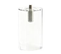 MEMEM Pieds de Remplacement de Table en Acrylique, Ensemble de 4 Meubles Transparents, réglables, canapé avec vis, Robustes et Stables, for Armoire de Cuisine/Chaise/lit(17cm)