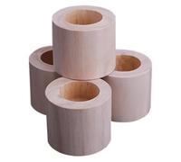 MEMEM Rehausseurs de Meubles, 4 pièces, rehausseurs de lit en Bois Massif, Dispositif renforcé, Pieds de canapé Robustes, supportant jusqu'à 500 kg, Pieds de Table(Ø5cmIncrease Height 5cm)