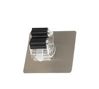 MEMEM Support mural for balai et serpillière, porte-brosse, crochets de suspension à ventouse for salle de bain et outils ménagers(Black 4pcs)