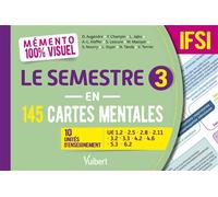 Mémento 100% visuel Le semestre 3 en 145 cartes mentales IFSI 10 unites d'enseignement : UE 1.2, 2.5, 2.8, 2.11, 3.2, 3.3, 4.2, 4.6, 5.3, 6.2 - Christelle Charles - Vuibert - broché - Scolaire / Unive