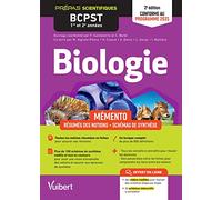 Biologie Bcpst 1re Et 2e Années - Mémento - Résumés Des Notions, Schémas De Synthèse