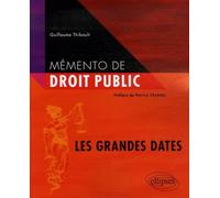 Mémento De Droit Public - Les Grandes Dates