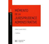 Mémento de la jurisprudence administrative