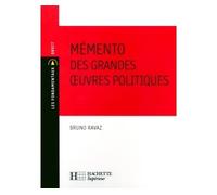 Mémento des grandes oeuvres politiques - Bruno Ravaz - Hachette Education - broché - Guide