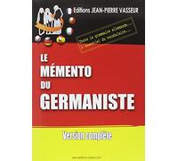 Mémento du germaniste