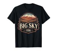 Mémento emblématique de Bison Mountain dans la région de Big Sky T-Shirt