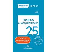 Mémento Fusions et acquisitions 2025 - PriceWaterhouseCoopers (PWC) - Lefebvre Francis - relié - Guide