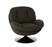 MEMENTO HIVE - Fauteuil design rotatif en tissu kaki Kaki