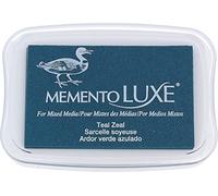 Memento Luxe Tsukineko Pleine Grandeur Inkpad-Teal zèle