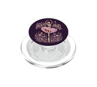 Memento Mori Ballerine Squelette Gothique Floral PopSockets PopGrip pour MagSafe
