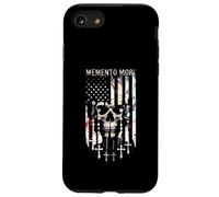 Memento Mori Chapelet catholique drapeau américain crâne Coque pour iPhone SE (2020) / 7 / 8