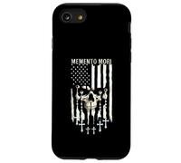 Memento Mori Chapelet catholique drapeau américain crâne Coque pour iPhone SE (2020) / 7 / 8