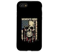 Memento Mori Chapelet catholique drapeau américain crâne Coque pour iPhone SE (2020) / 7 / 8