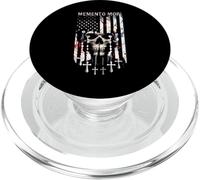 Memento Mori Chapelet catholique drapeau américain crâne PopSockets PopGrip pour MagSafe