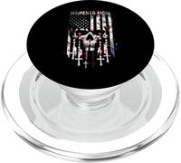 Memento Mori Chapelet catholique drapeau américain crâne PopSockets PopGrip pour MagSafe
