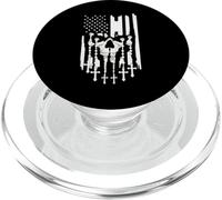 Memento Mori Chapelet catholique drapeau américain crâne PopSockets PopGrip pour MagSafe