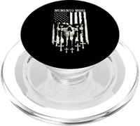 Memento Mori Chapelet catholique drapeau américain crâne PopSockets PopGrip pour MagSafe