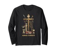 Memento Mori Crucifix catholique Messe Latine Traditionnelle Manche Longue