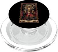 Memento Mori Crucifix catholique Messe Latine Traditionnelle PopSockets PopGrip pour MagSafe