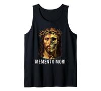 Memento Mori Crucifix Catholique Traditionnel Latin Mass Skull Débardeur