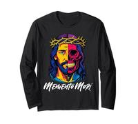 Memento Mori Crucifix Catholique Traditionnel Latin Mass Skull Manche Longue