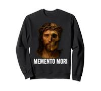 Memento Mori Crucifix Catholique Traditionnel Latin Mass Skull Sweatshirt