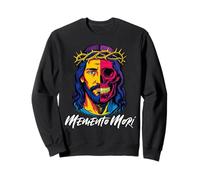 Memento Mori Crucifix Catholique Traditionnel Latin Mass Skull Sweatshirt