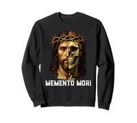 Memento Mori Crucifix Catholique Traditionnel Latin Mass Skull Sweatshirt