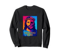 Memento Mori Crucifix Catholique Traditionnel Latin Mass Skull Sweatshirt