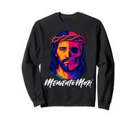 Memento Mori Crucifix Catholique Traditionnel Latin Mass Skull Sweatshirt
