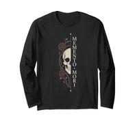 Memento Mori Demi-Visage Gothique Rose foncé Manche Longue