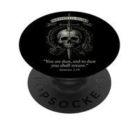 Memento Mori Épée Squelette Couronne Faith Verse PopSockets PopGrip Adhésif