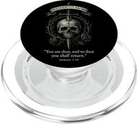 Memento Mori Épée Squelette Couronne Faith Verse PopSockets PopGrip pour MagSafe