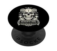 Memento Mori Eucharistie catholique Traditionnelle Latine crâne PopSockets PopGrip Adhésif