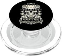Memento Mori Eucharistie catholique Traditionnelle Latine crâne PopSockets PopGrip pour MagSafe