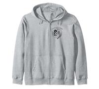 Memento Mori Fleur Symbolique Motif Stoïque Latin Sweat à Capuche