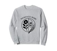 Memento Mori Fleur Symbolique Motif Stoïque Latin Sweatshirt