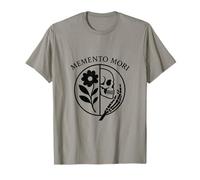 Memento Mori Fleur Symbolique Motif Stoïque Latin T-Shirt