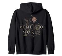 Memento Mori Gothic Stoic Latin Citation Floral Sweat à Capuche