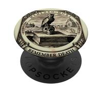 Memento Mori Impermanence Inévitabilité du crâne de Hibou de la Mort PopSockets PopGrip Adhésif