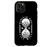 Memento Mori Live Well Sablier Stoïcisme Stoïcisme Crâne Coque pour iPhone 11 Pro