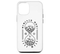 Memento Mori Live Well Sablier Stoïcisme Stoïcisme Crâne Coque pour iPhone 12/12 Pro