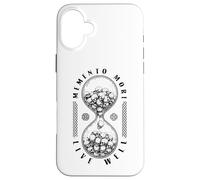 Memento Mori Live Well Sablier Stoïcisme Stoïcisme Crâne Coque pour iPhone 16 Plus