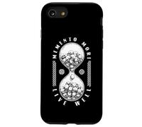 Memento Mori Live Well Sablier Stoïcisme Stoïcisme Crâne Coque pour iPhone SE (2020) / 7/8