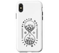 Memento Mori Live Well Sablier Stoïcisme Stoïcisme Crâne Coque pour iPhone X/XS