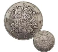 Memento Mori Médaille Carpe Diem Stoïcisme Souvenior Pièce Hobo Coin pour collectionneur