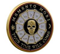 Memento Mori Memento Vivere Challenge Pièce de monnaie commémorative pour le stoïcisme