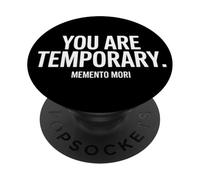 Memento Mori Memento Vivere Crâne Latin Citation Stoïque PopSockets PopGrip Adhésif