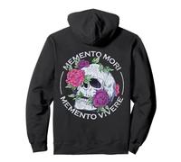 Memento Mori Memento Vivere Inscription en Latin stoïque Sweat à Capuche